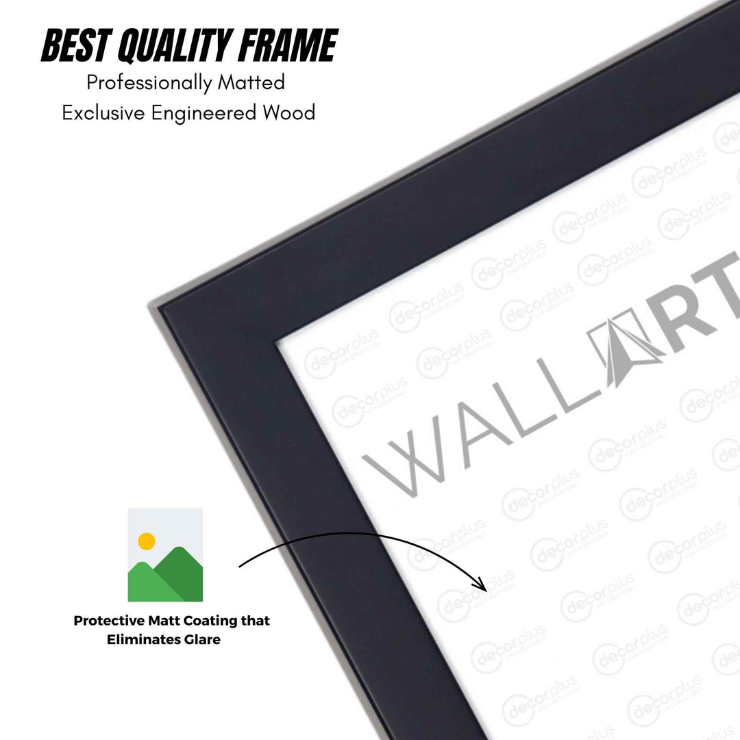 Wall frame without glass