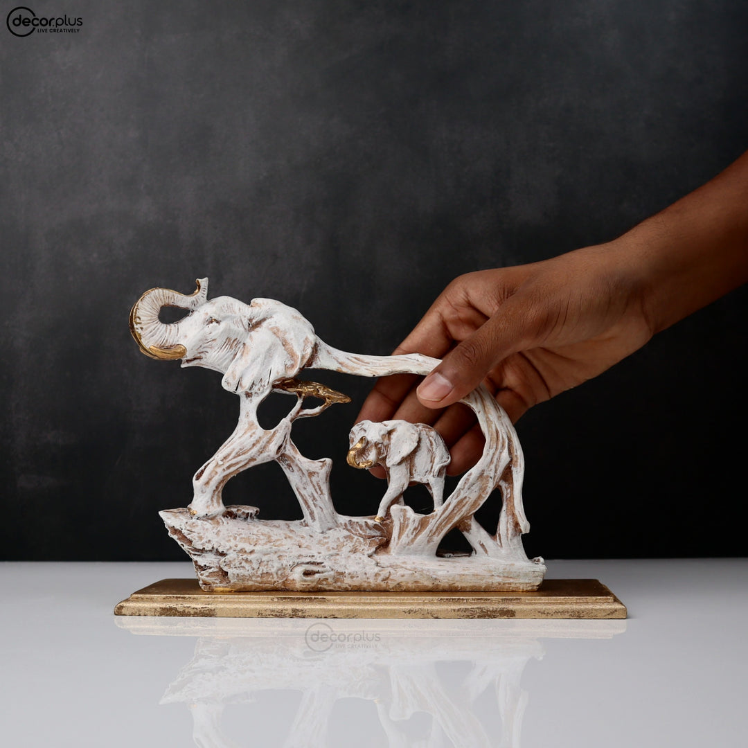 Magnificent Galloping Elephant Table Accent