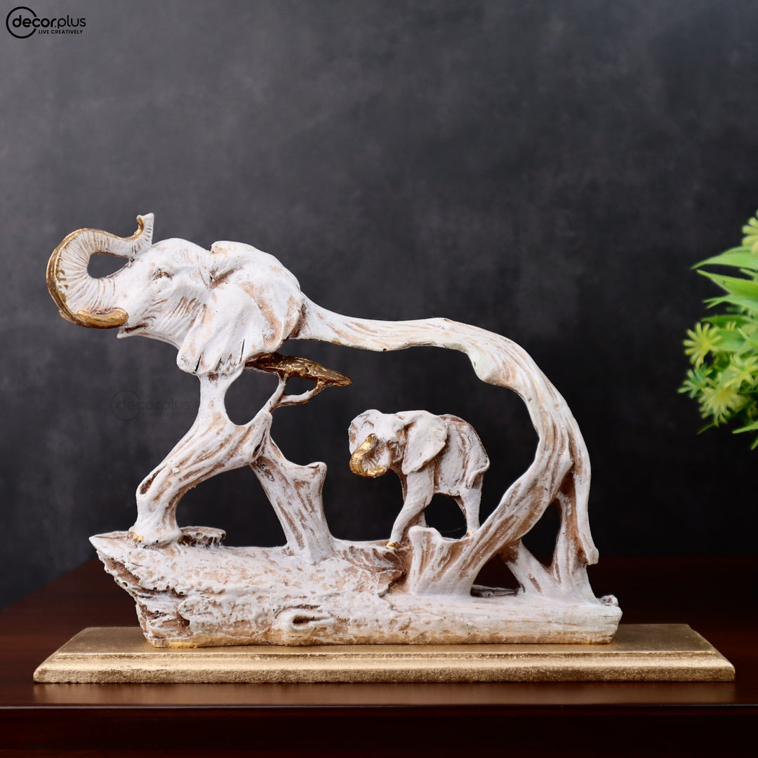 Magnificent Galloping Elephant Table Accent