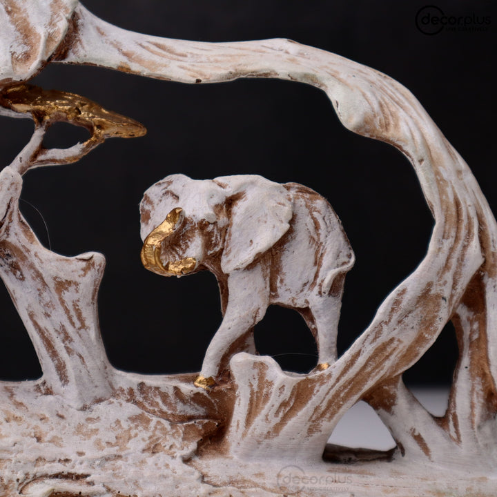 Magnificent Galloping Elephant Table Accent