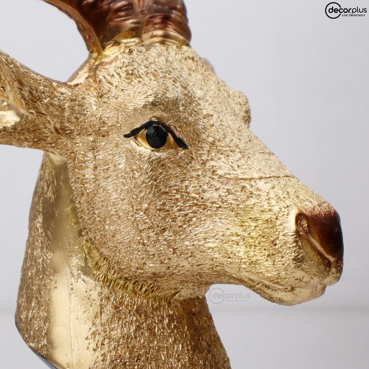 Golden Luxury Deer Couple Table Accent