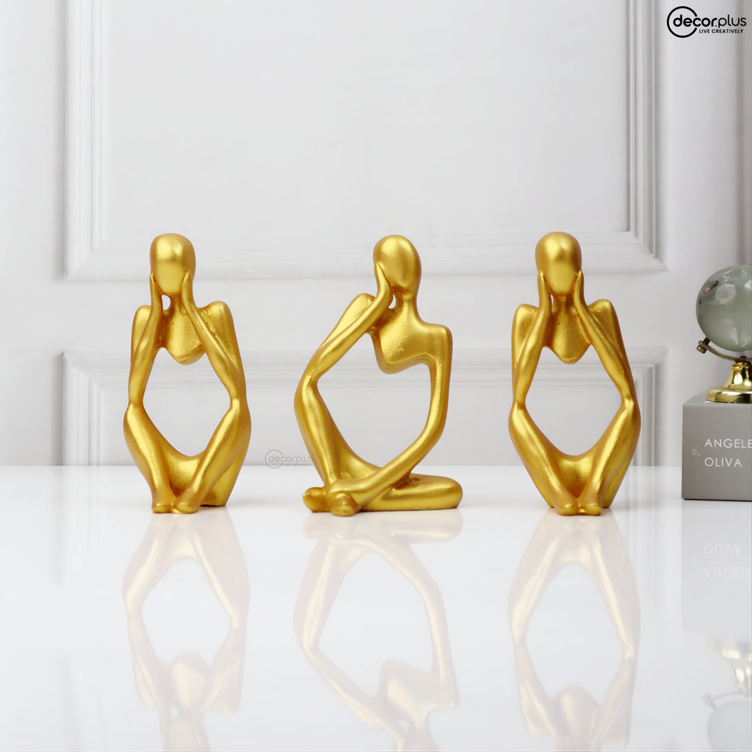 Gorgeous Lady Thinker Table Accent (Set of 3)