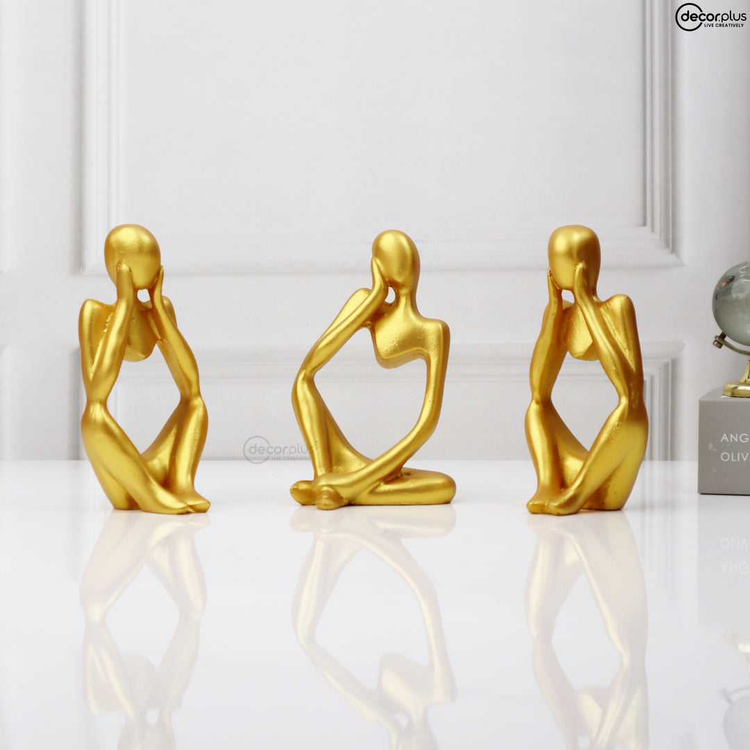 Gorgeous Lady Thinker Table Accent (Set of 3)