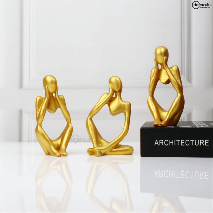 Gorgeous Lady Thinker Table Accent (Set of 3)