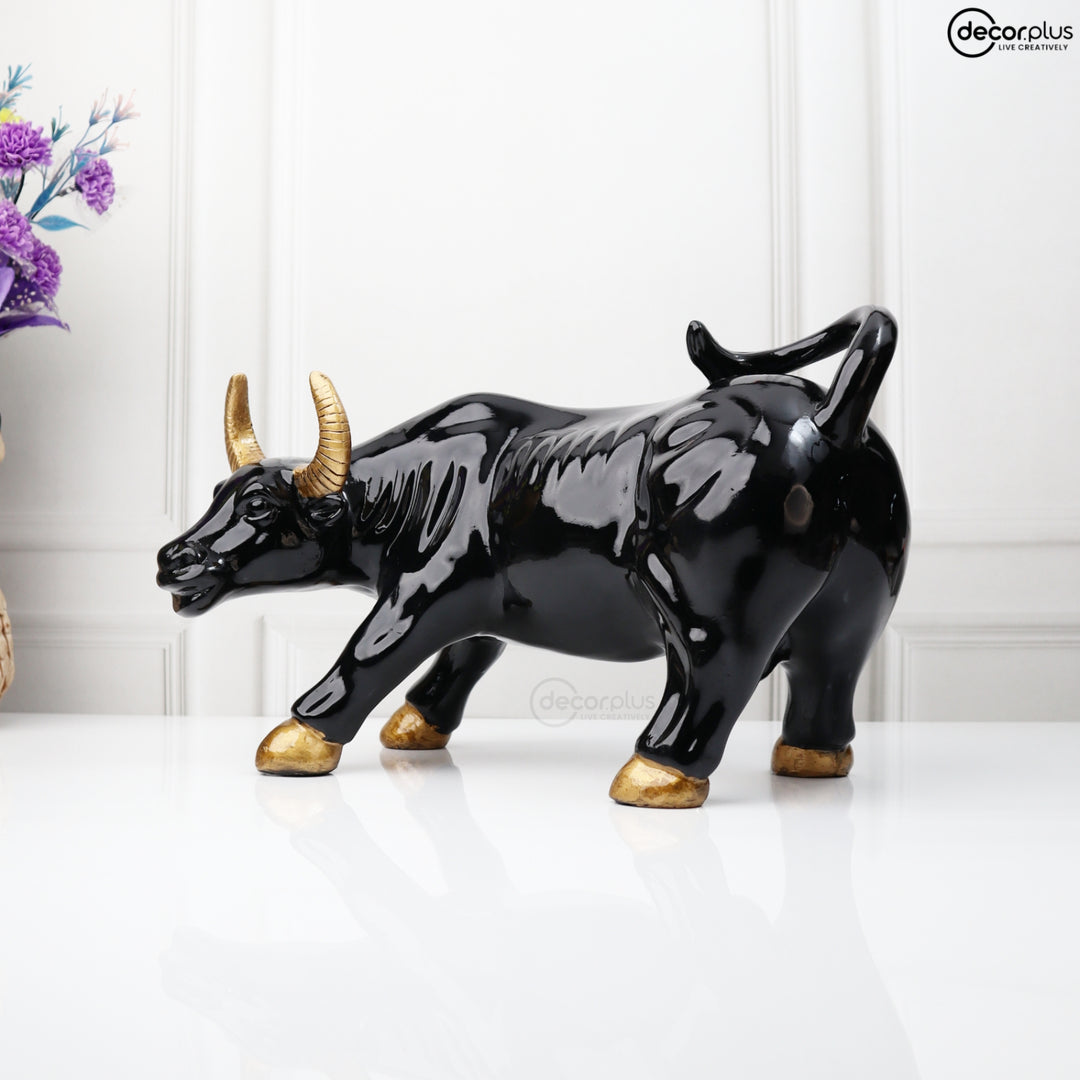 Striking Charging Bull Table Accent