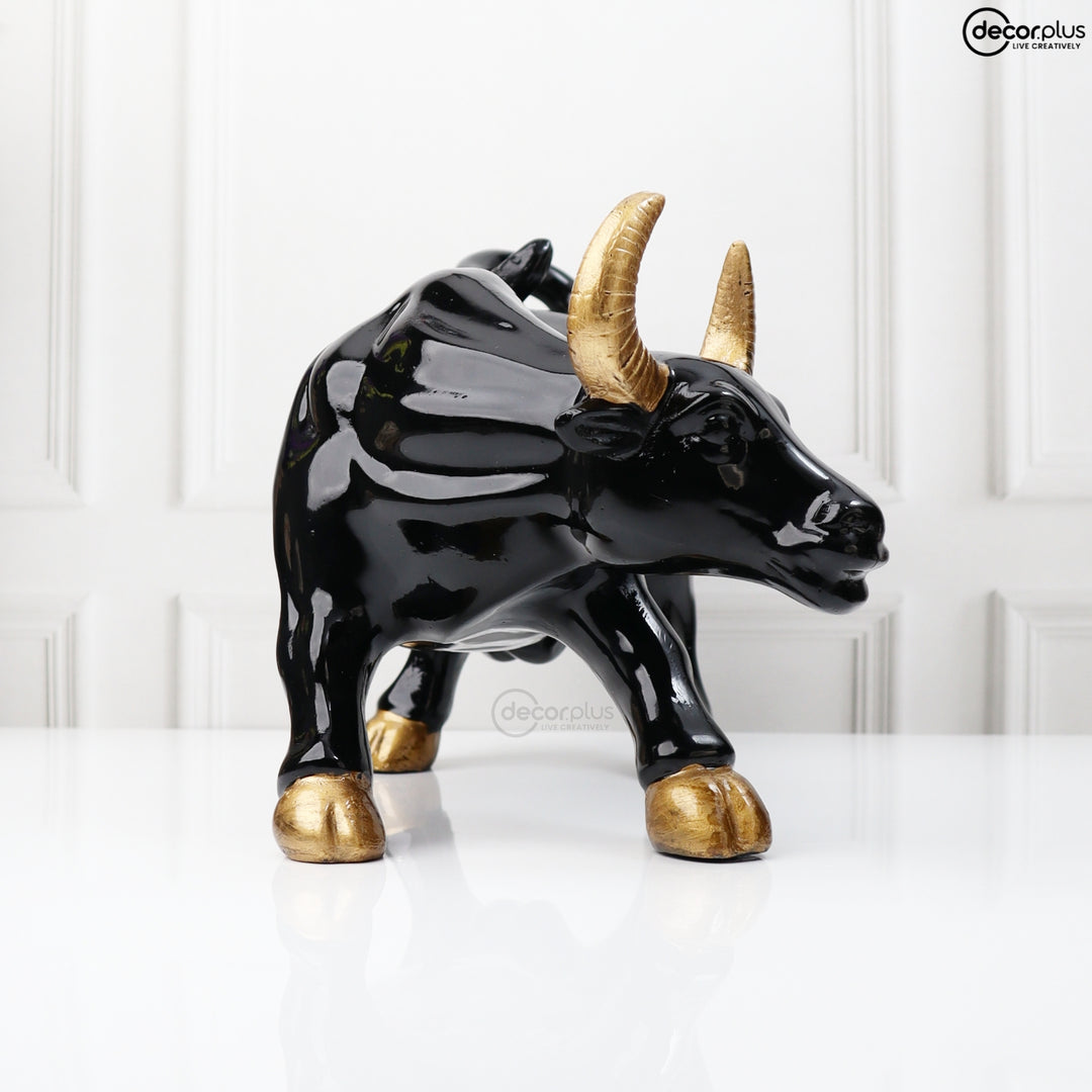 Striking Charging Bull Table Accent