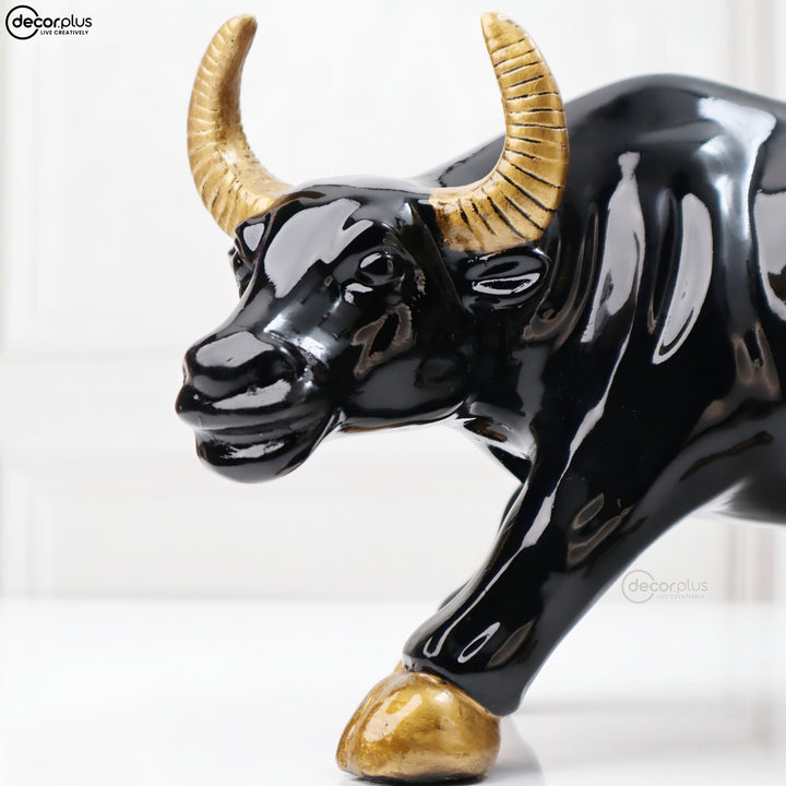 Striking Charging Bull Table Accent