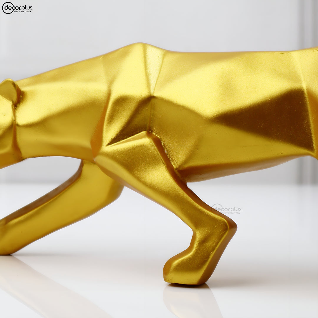 Modern Art Geometrical Panther Sculpture