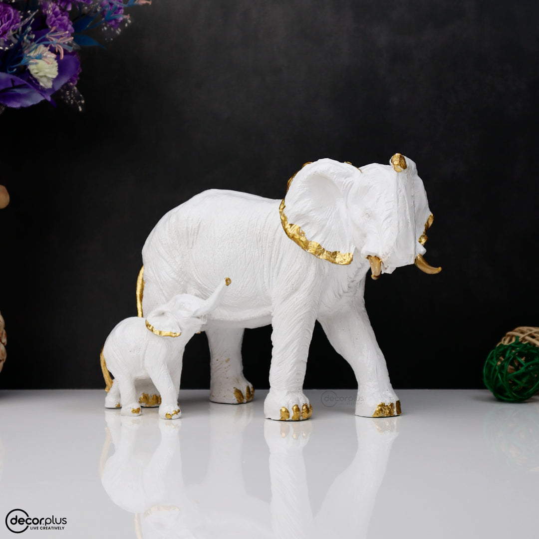 Elephant Showpiece with Calf