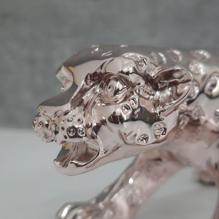 Luxury Gold Jaguar Showpiece