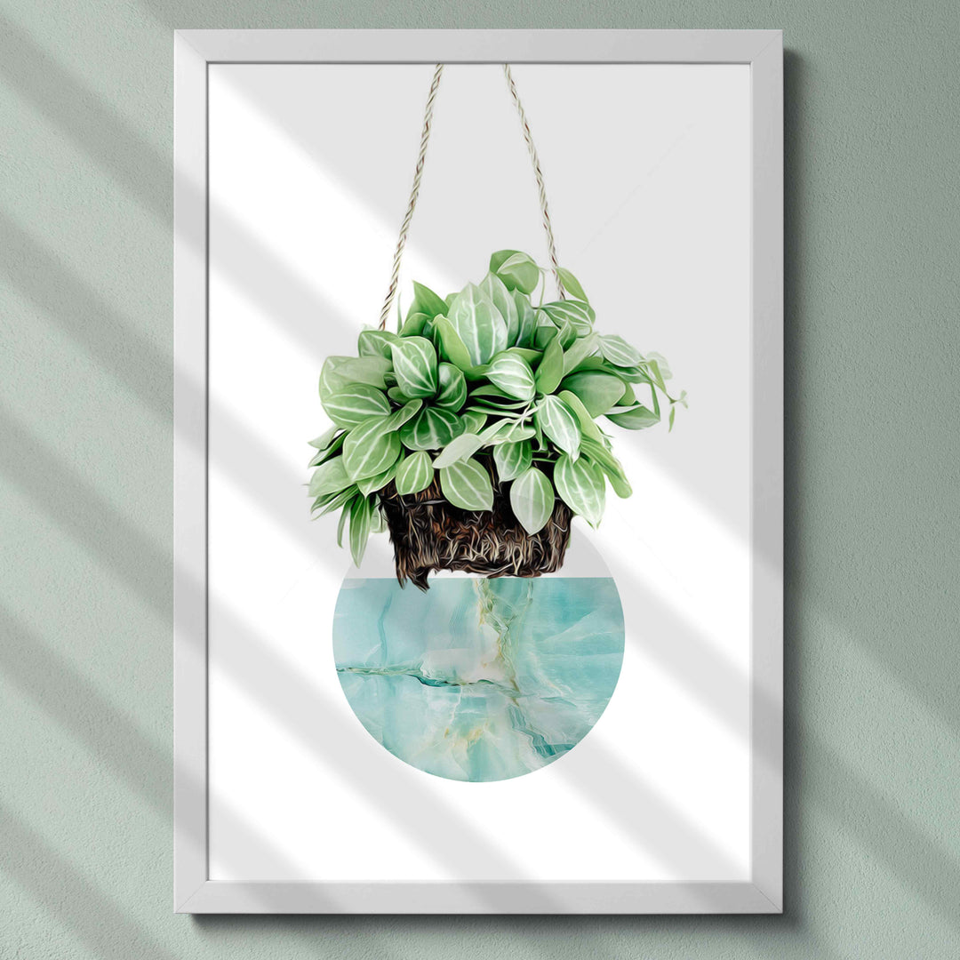 Plants Pot Wall Frame Set of 3