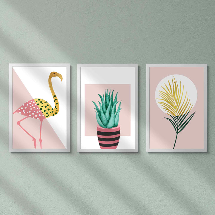 Pink Plants Frame