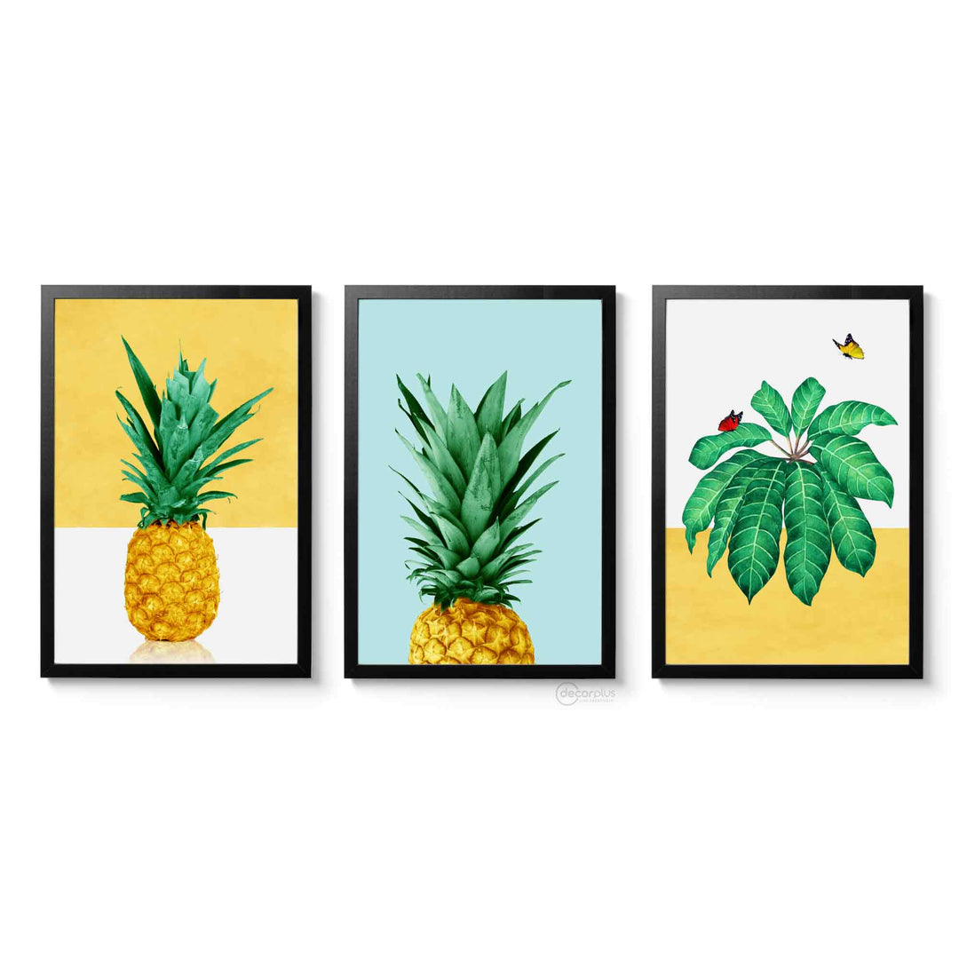 Pineapple Wall Art Frame Set