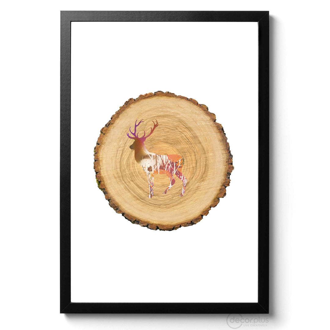 Deer n Wood Wall Frame