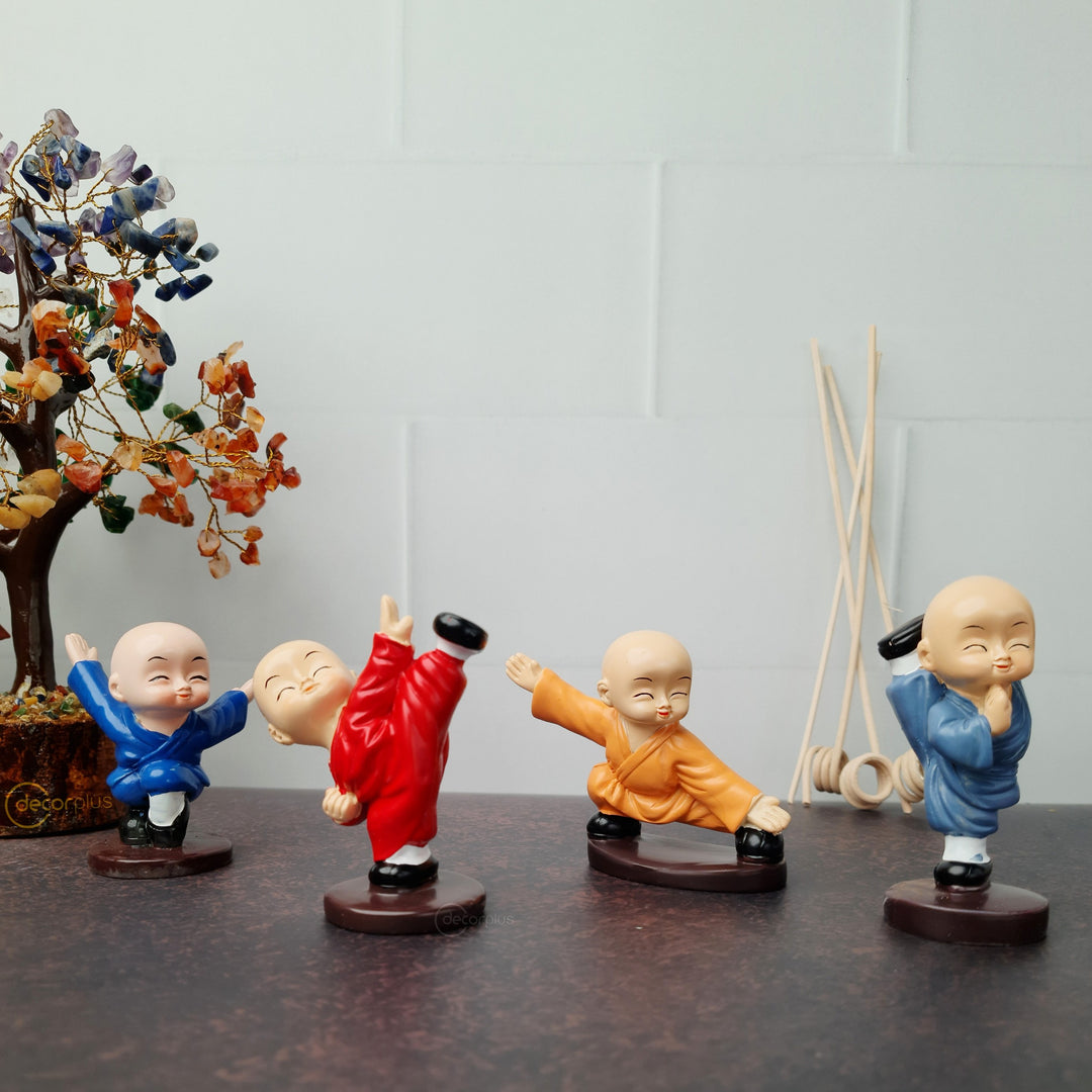 Kung Fu Monk's Cute Decorative Showpiece - 8 cm