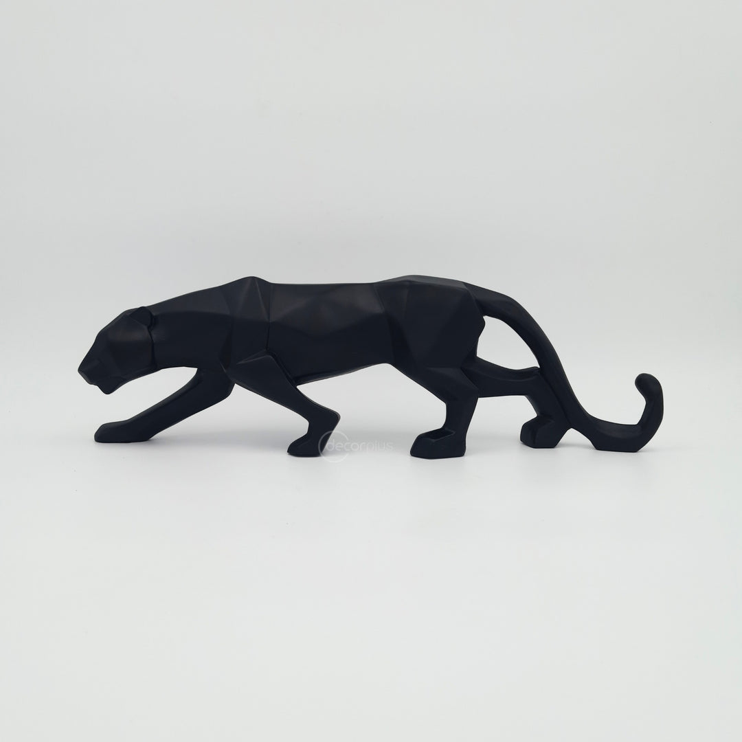 Modern Art Geometrical Panther Sculpture