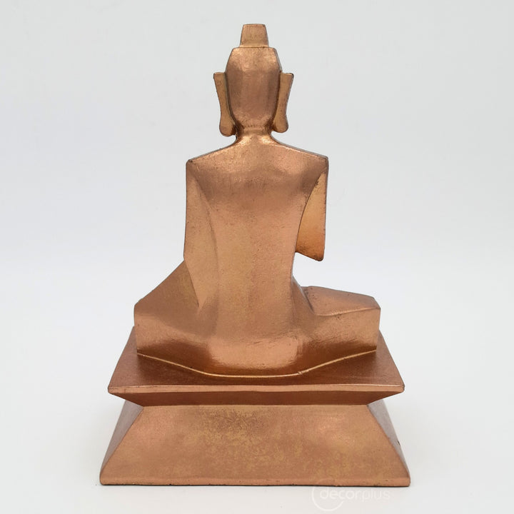 Buddha Geometrical Sculpture Gold Finish