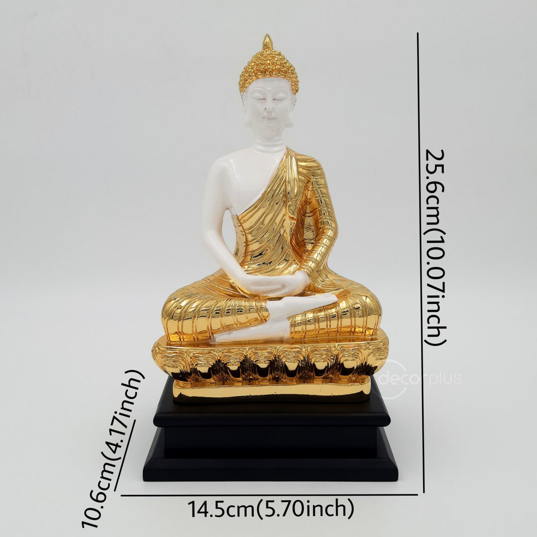 Gold Meditating Buddha Table Accent