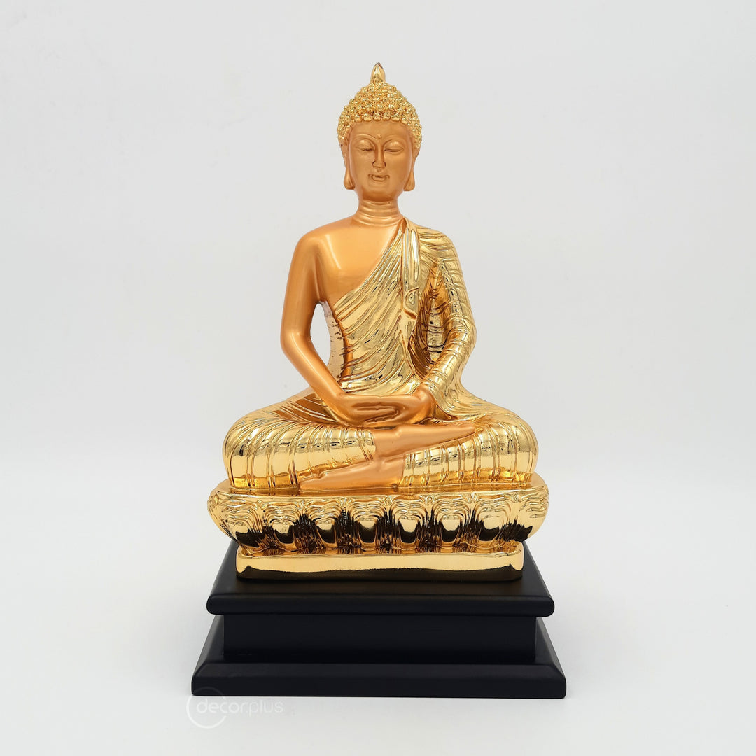 Gold Meditating Buddha Table Accent