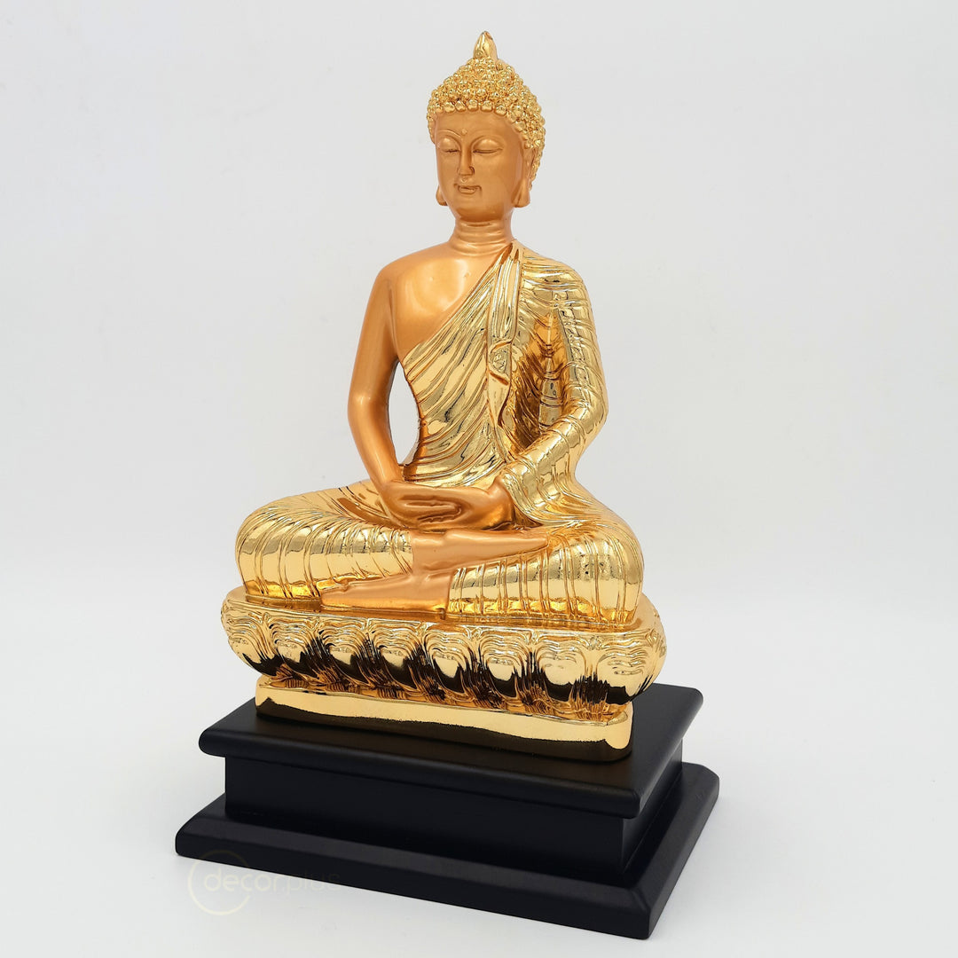 Gold Meditating Buddha Table Accent