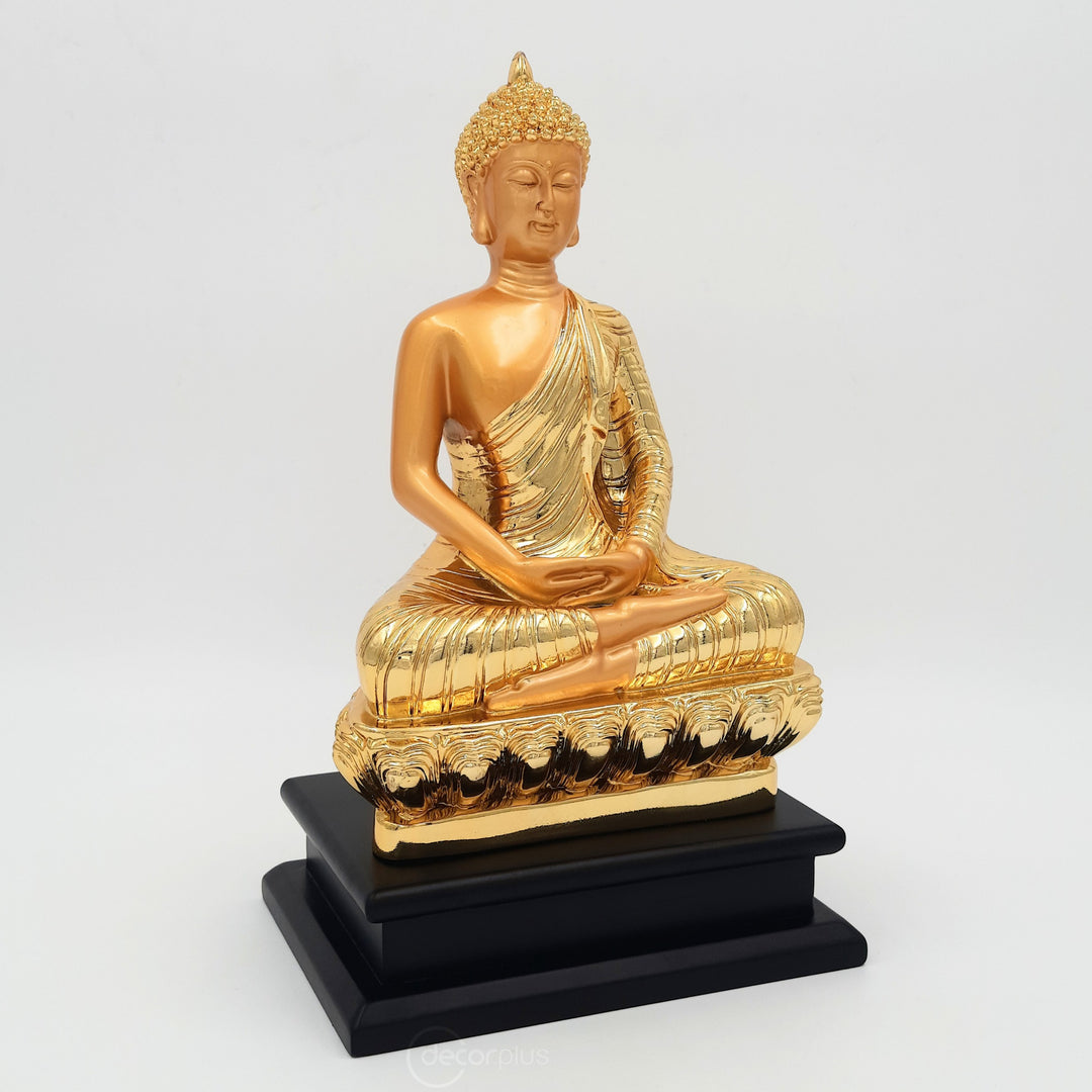 Gold Meditating Buddha Table Accent