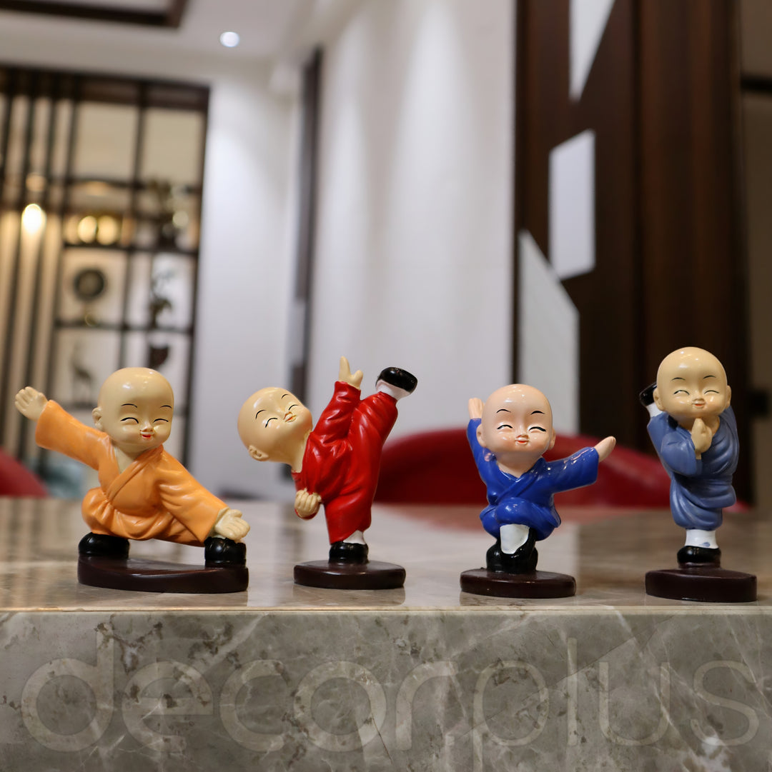 Kung Fu Monk's Cute Decorative Showpiece - 8 cm